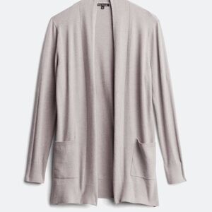 Pink Clover Women's Open Front Cardigan - Taupe